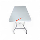 Tavolo Catering Rettangolare Fisso 183x76x74 cm Horeca Bianco Seconda Scelta