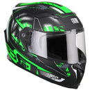 Casco Integrale per Scooter Visiera Lunga CGM Jerez 307G Verde Fluo Opaco XS - (53-54 cm)