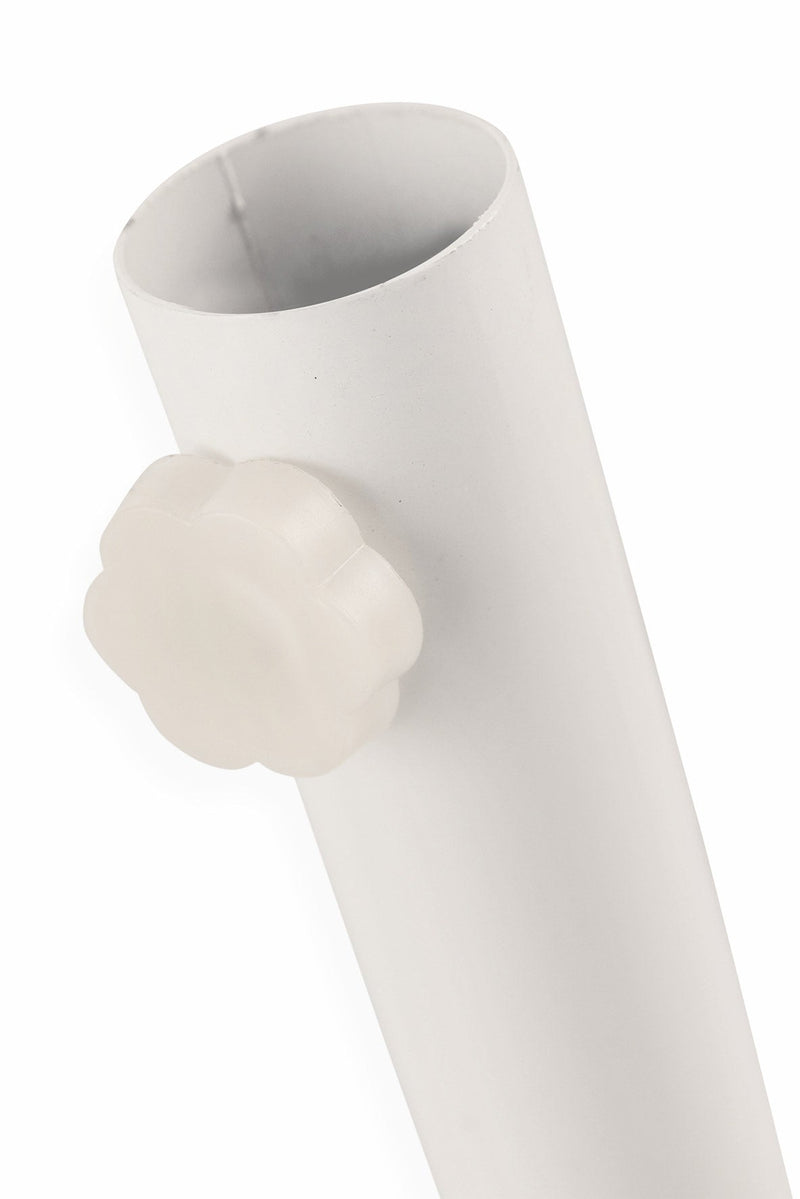 Base per Ombrellone da Giardino Pieghevole in Ferro Soriani Bianco