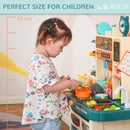 Cucina Giocattolo per Bambini 70x32x92,2cm in Polipropilene Beige e Verde
