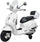 Piaggio Vespa GTS Elektro 12V mit Topcase für Kinder Weiß