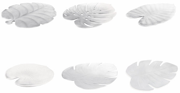 Set 6 Blatt Tischsets in Eva Villa d'Este Home Tivoli Silber prezzo