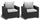 Set mit 2 Gartensesseln 83 x 68 x 71,5 cm aus Keter California Anthrazitharz