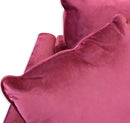 Divano 2 Posti Chandler 152x81x89 h cm in Velluto Rosso