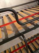 Letto Singolo a Scomparsa Salvaspazio a Sofà Kando H97,4 Cemento con Materasso