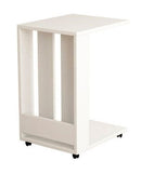 Tavolino da divano 37x45x67 cm Edi porta pc e riviste bianco