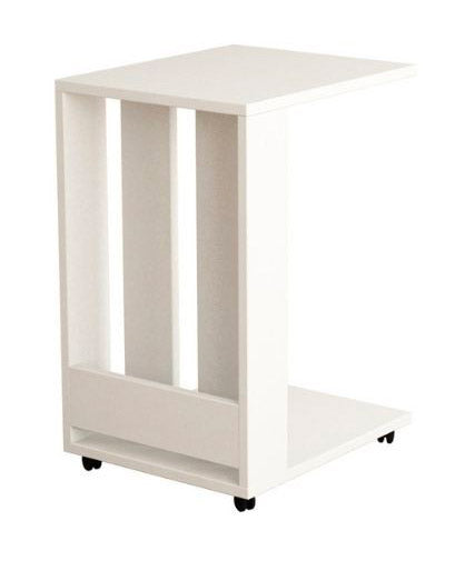 Tavolino da divano 37x45x67 cm Edi porta pc e riviste bianco online