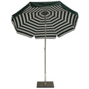 Ombrellone da Giardino Ø2 m Palo Ø33 mm in Acciaio Maffei Venezia Duplex Verde/Bianco e Verde