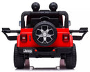 Macchina Elettrica per Bambini 12V Mp4 2 Posti con Licenza Jeep Wrangler Rubicon Rossa
