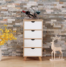 Cassettiera 4 Cassetti in Legno Cordova