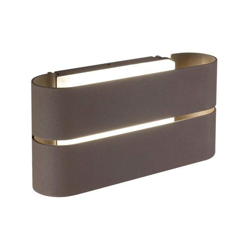 online Sovil Gaia Brown Outdoor LED Wandleuchte 12W Geschlossen