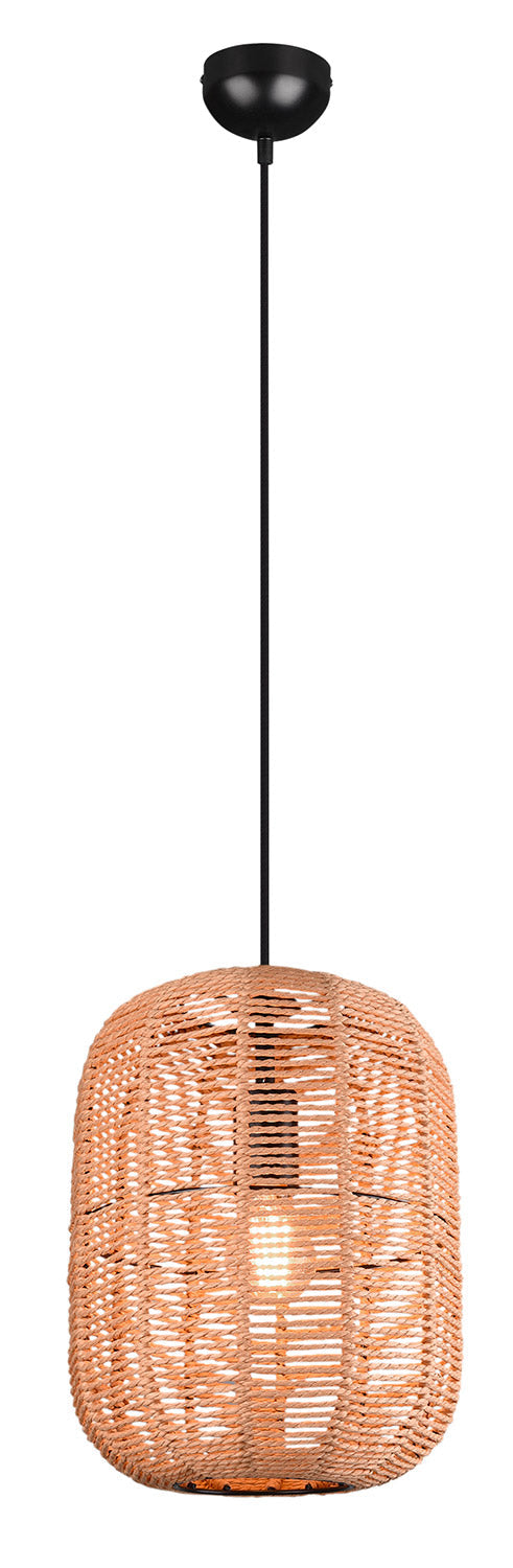 prezzo Lampada a Sospensione da Interno Attacco E27 in Metallo Nero Opaco