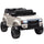 Macchina Elettrica per Bambini Toyota Land Cruiser 12V con Telecomando Età 3-6 Anni Bianco