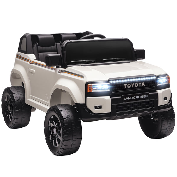 sconto Macchina Elettrica per Bambini Toyota Land Cruiser 12V con Telecomando Età 3-6 Anni Bianco