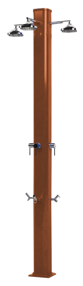 prezzo Doccia da Giardino a 3 Soffioni Miscelatore e Lavapiedi Arkema Big Jolly Oro Van Gogh