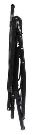 Set 2 Sedie Sdraio Zero Gravity Reclinabili Pieghevoli in Ferro e Textilene Tortora