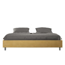 Letto Matrimoniale Extra Large Azelia Ocra Varie Misure