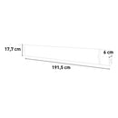 Pannello Radiante Riscaldante Elettrico da Esterno 191,5x17,7x6 cm 3200W Sined  Nero