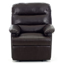 Poltrona Relax Reclinabile Manuale in Similpelle Mara Marrone