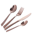 Servizio Set di Posate 24 Pezzi in Acciaio VdE Tivoli 1996 Cut Rame