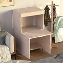 Mobile Asse da Stiro a Scomparsa Salvaspazio Richiudibile 55x38x90,5 cm In MDF Olmo