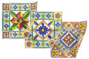 Set 6 Tovagliette Quadrata Double Face 37x37 cm Villa d'Este Home Tivoli Costiera
