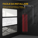 Supporto per Sacco da Boxe 40x63x81 cm da Parete Max 100 kg  Nero