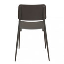 Sedia da Giardino Vega Impilabile 42x53x80 h cm in Acciaio Taupe