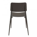 Sedia da Giardino Vega Impilabile 42x53x80 h cm in Acciaio Taupe