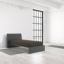 Lenzuolo Sotto con Angoli ed Elastico Tinta Unita Marrone