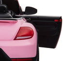 Macchina Elettrica per Bambini 12V con Licenza Volkswagen Maggiolino Rosa