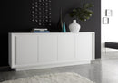 Mobile Buffet 4 Ante 207x50x80 cm in Legno TFT Frame Bianco Opaco