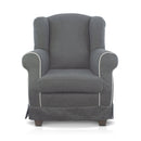 Poltrona da Camera 87x84x103 cm in Tessuto Nera