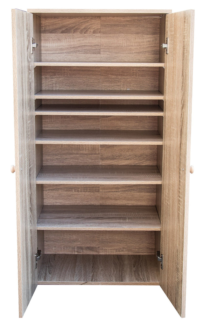 Mobiile 2 Ante 7 Ripiani 55x34x112 cm in PB Sonoma