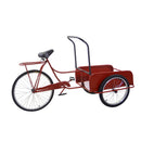 Bicicletta Decorativa in Metallo rosso cm 187x79xh95