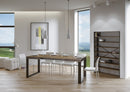 Tavolo Allungabile 200-460x90x77 cm Tecno Noce Telaio Antracite 