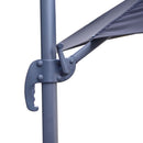 Ombrellone da Giardino Decentrato 3x3m in Alluminio con LED Florida Nero