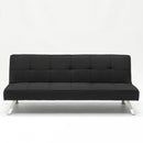 Divano Letto 175x83x74 cm in Tessuto Nero