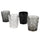 Set 4 Marrakech Stones Wassergläser in Villa d'Este Home Tivoli Grey Glass