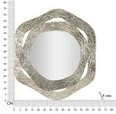 Specchio Aury 66x6x75 cm in Metallo e Specchio Argento      