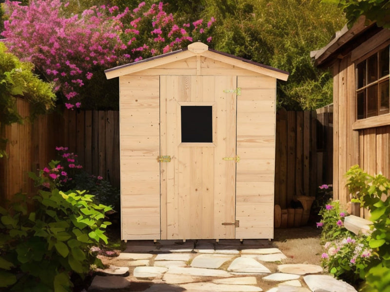 Casetta Box da Giardino 1,6x1,6 m con Pavimento in Legno Picea Massello 16mm Eden