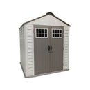 Casetta Box da Giardino Gardenia M 210x213x252 Area 4,47 mq in HDPE Grigio e Marrone Scuro      