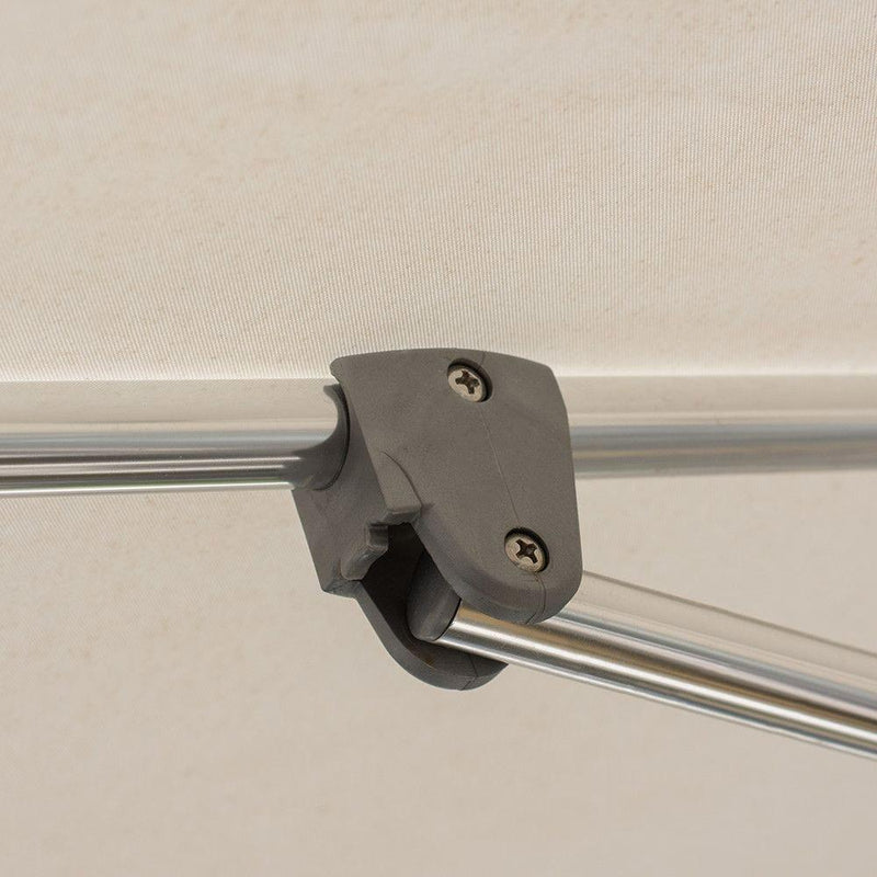 Ombrellone da Giardino 3x3m in Alluminio con Manovella Milano S Bianco