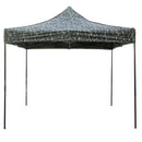Gazebo Richiudibile Pieghevole 3x3m in Acciaio e PVC Impermeabile Mimetico