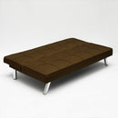 Divano Letto 175x83x74 cm in Tessuto Marrone