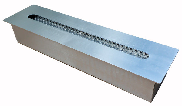 acquista Bruciatore a Bioetanolo per Camini 40x10x7 cm 1,7L in Acciaio Inox