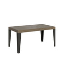  Tavolo Allungabile 160-420x90x77 cm Flame Premium Tortora Telaio Antracite
