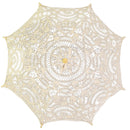 Ombrello Parasole in Pizzo traforato crema cm Ø60x4xh44