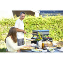 Forno per Pizza a Gas 13' Fino a 400° 34x34 cm con Pietra Refrattaria e Tagliere in Nylon