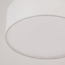 Lampadario Moderno Ø30x17,5 cm G9 40W Paralume in Tessuto Bianco